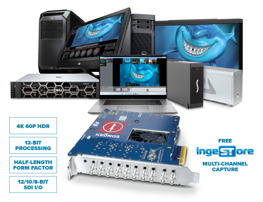 KRONOS K8. Multi-channel 4K 60p. 4K HDR. 12-bit Processing. 12/10/8-bit SDI I/O.