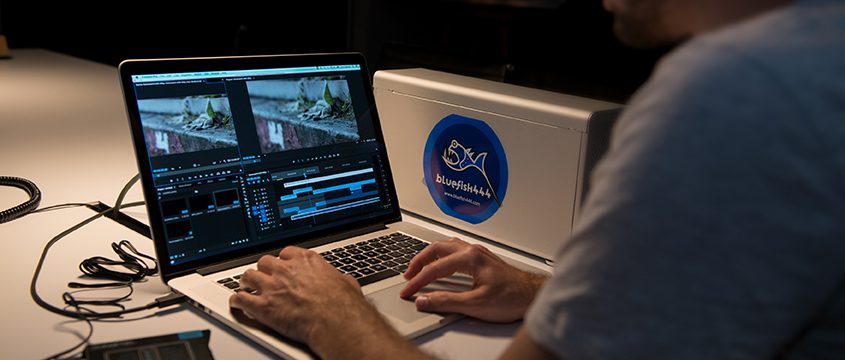 Post-production with Bluefish444 video cards.